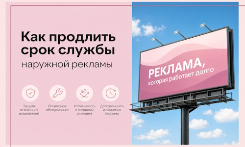 Как продлить срок службы наружной рекламы в Кстове
