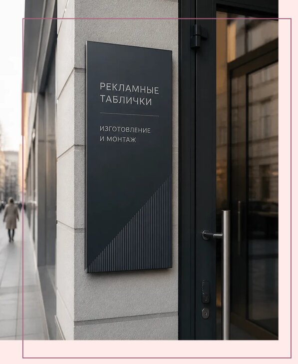 Рекламные таблички в Кстове по цене от 4583 р. | Аванза-Ксв