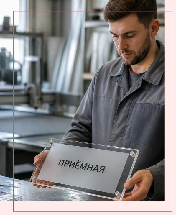 Таблички из оргстекла на заказ в Кстове от 3972 р. | Аванза-Ксв
